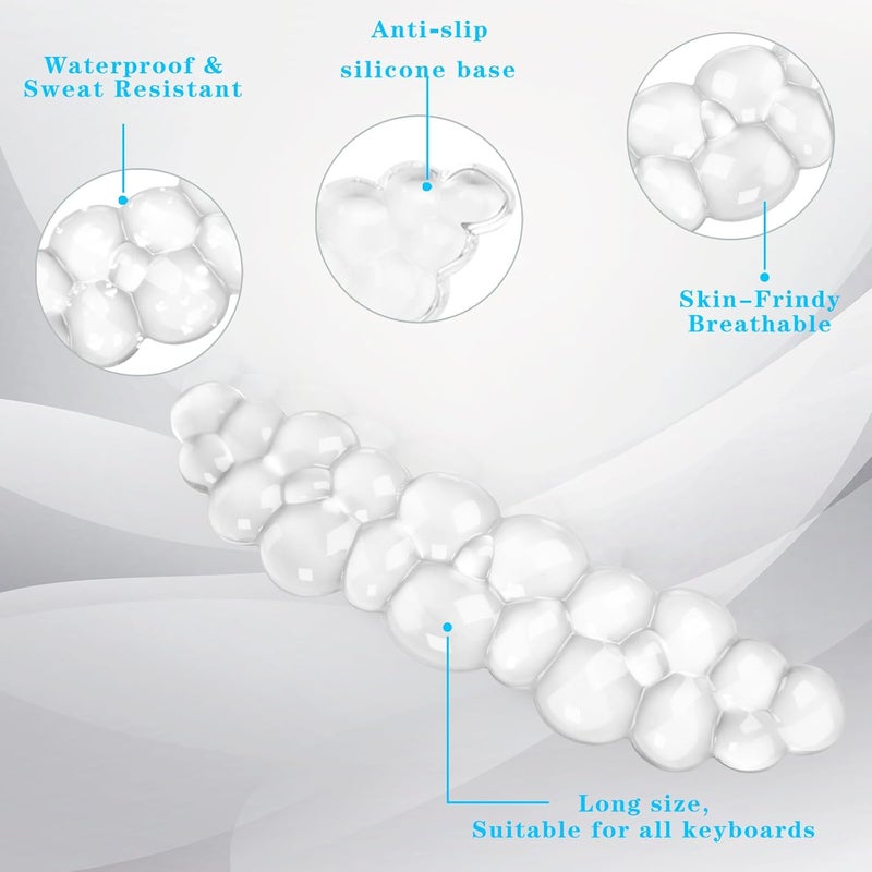 KEPUTAIER Gel Cloud Keyboard Wrist Rest, Cute Wrist Support and Arm Support Keyboard Rest for Keyboard Typing Pain Relief，Suitable for Office/Computer/Laptop/Gaming（Keyboard Wrist Rest White ） - Image 3